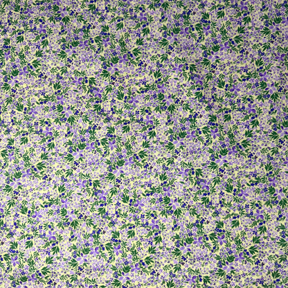 Combed Cotton Lavender Flora - CLP 179