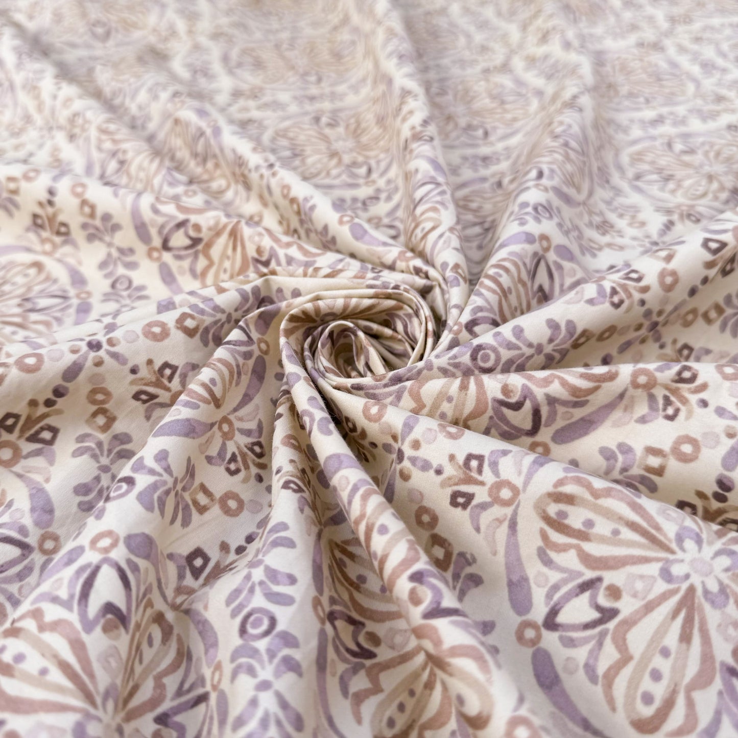 100% Cotton Ornate Lilac - CLP 110